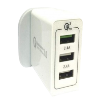 Tuttonica 3 Port USB Wall Charger – Fast Charging, 30W, Qualcomm, 3.0 USB - TUTTO-C404
