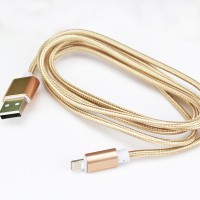 Tuttonica Zinc Alloy 2A Lightning, Fast Charging, Weaving Thread, Gold – For Iphone, 1 meter -TUTTO -C606+I